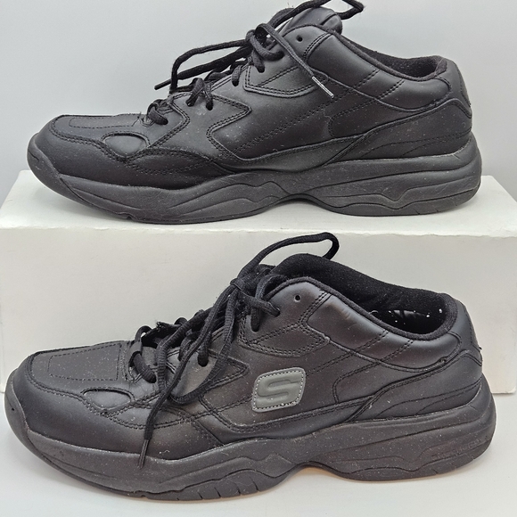 Skechers Other - Sketchers  slip resistant  leather work shoes size 11.5